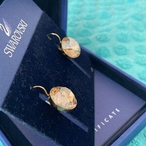 Swarovski Bella PE Yellow GOS/CRY earrings, New